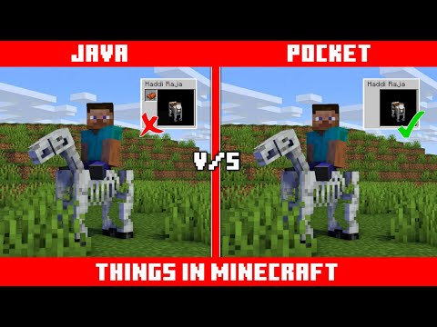 Java vs Pocket Edition Things in Minecraft !🔥
