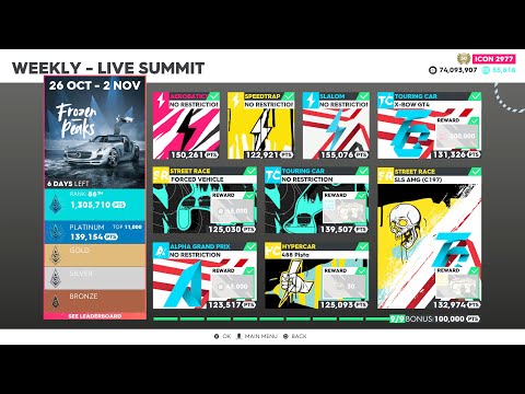 The Crew 2: "Frozen Peaks" Summit + My Vehicle Settings (Platinum Score 1,305,710)