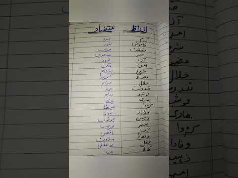 Alfaaz Mutazaad || Urdu world