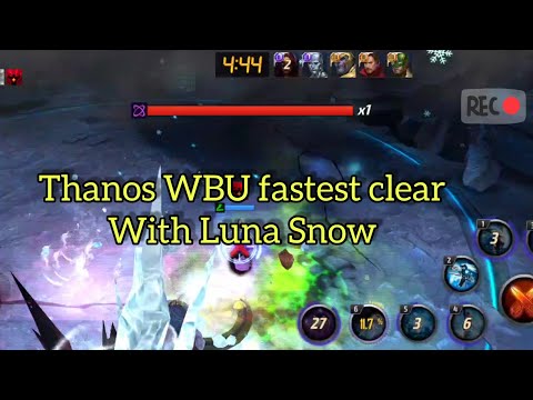 Thanos vs Luna Snow fastest clear WBU | marvelfuturefight | Whale Gamer