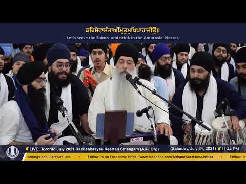 012 Toronto July 2021 - Raensabaayee Keertan - Bhai Harpreet Singh Jee Toronto