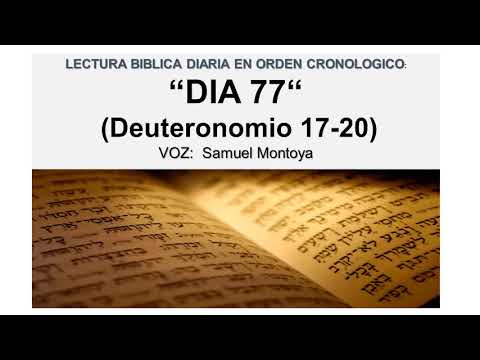 BIBLIA HABLADA - DEUTERONOMIO 17-20 | (VOZ) SAMUEL MONTOYA