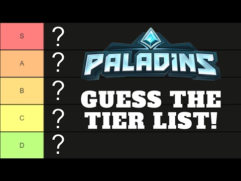 Paladins mystery Tier list with the latest update! Not what you think