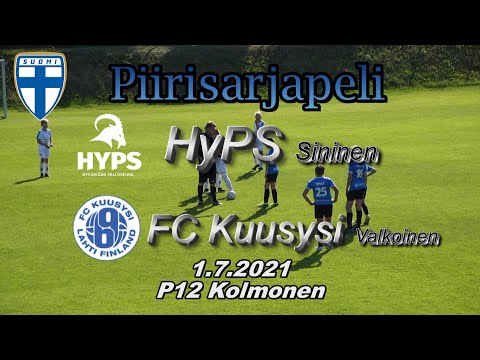 Piirisarja P12 HyPS Sininen - FC Kuusysi Valkoinen 1.7.2021