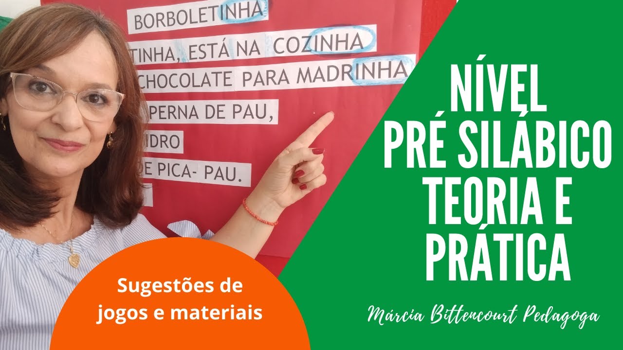 NÍVEL PRÉ SILÁBICO   TEORIA E PRÁTICA