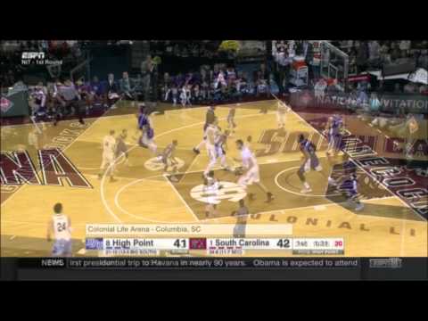 Laimonas Chatkevicius #14 vs High Point. 15.03.2016