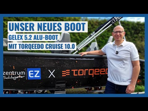 Unser neues GELEX 5.2 ALU-Boot mit Torqeedo Cruise 10.0 ist endlich da! | Echolotzentrum präsentiert