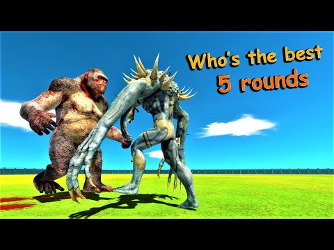 5 Rounds goro vs scourge Animal revolt battle simulator