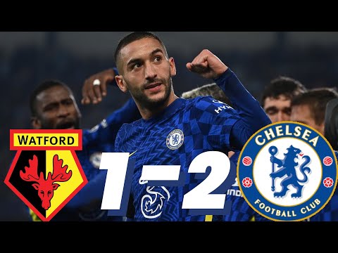 Watford 1 - 2 Chelsea FC Ziyech goal