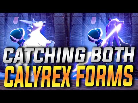 Catching BOTH Calyrex Forms | Pokemon Sword & Shield Crown Tundra | Legendary Comparison & Gameplay