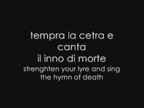 Noir Soundtrack Canta per me LYRICS + TRANSLATION
