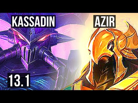 KASSADIN vs AZIR (MID) | Rank 2 Kassadin, Rank 7, 3/0/4 | EUW Challenger | 13.1