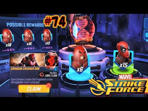 Marvel Strike Force - Unstoppable Juggernaut Orbs & Level Up #74
