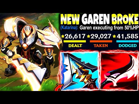 New Midseason items Rework BROKE DUSKBLADE GAREN BUILD ~ 50%HP R TRUE DMG 🔥 LoL Garen s13 Gameplay