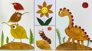 Beautiful Leaf Craft Ideas for Kids - Leaf Art | Stunning Leaf Crafts for Kids to Make