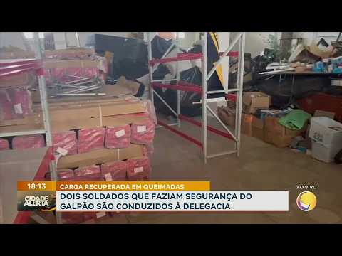 Carga roubada do Estado de Pernambuco é recuperada na cidade de Queimadas