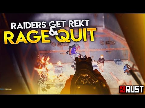 CLAN FAIL RAIDS AND RAGE QUITS SERVER - Rust: Base Defense