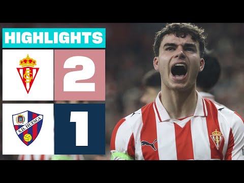 REAL SPORTING 2 - 1 SD HUESCA | RESUMEN LALIGA HYPERMOTION