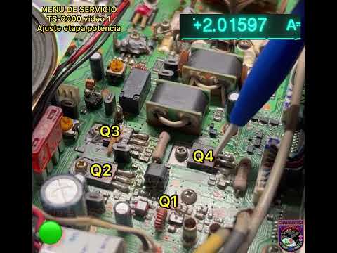 EA3HWU Video 1 MANUAL SERVICIO TS-2000 ajuste etapa de potencia