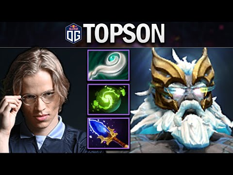 OG.TOPSON ZEUS WITH AGHANIMS-REFRESHER - DOTA 2 7.27 GAMEPLAY