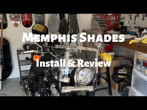 Harley Davidson Softail - Memphis Shades Windshield Install & Review