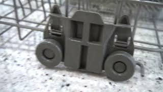 4-Pack W10195417 Upgraded Dishwasher Wheels Lower Rack for Kenmore Whirlpool Kitchen Aid