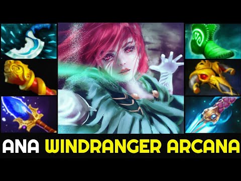 ANA First Time trying Windranger Arcana - Midlane Boss 7.27 Dota 2