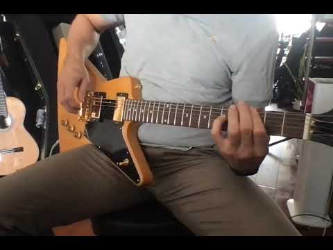 DEMO VIDEO Epiphone Limited Edition inspired by Gibson '58 Korina Explorer (US customers, tax included in shipping cost) Reissue 2022 - Antique Natural image 14