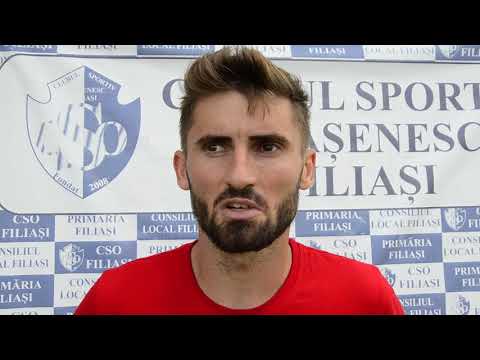 Dănuț Stancu, după CSO Filiași - CSJ Craiova 9-1 (video: Alex Vîrtosu)
