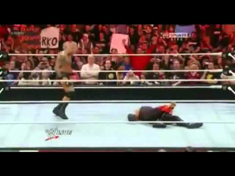 Randy Orton attacks Kane Raw 05/03/12 HD