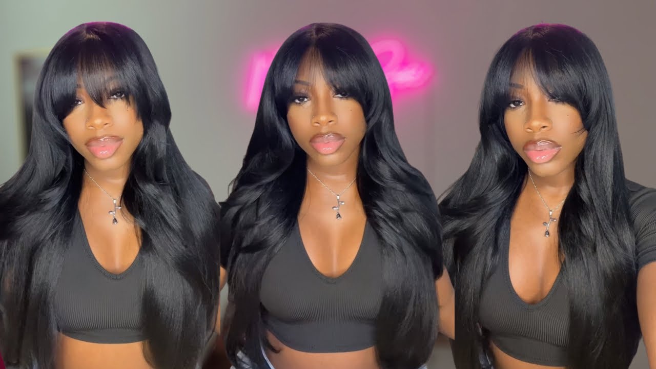 FreeTress Curtain Bangs | Bombshell | + Peekaboo Blonde Style