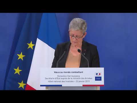 Vœux au monde combattant de Geneviève Darrieussecq