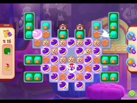 HomeScapes Level 7420 no boosters (16 moves)