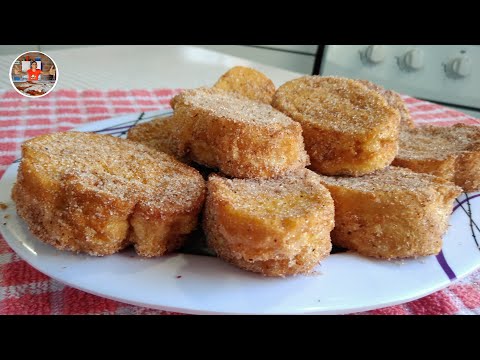 No tires el pan duro !TORREJAS DE PAN Y HUEVO !