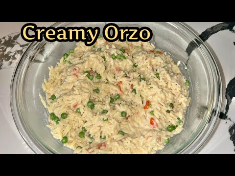 Creamy Orzo Recipe  - How To Make Creamy Orzo - Side Dishes - Perfect For Spring and Easter!! 🍝
