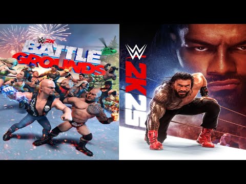 WWE 2K BATTLEGROUNDS VS WWE 2K25 Entrance Comparison