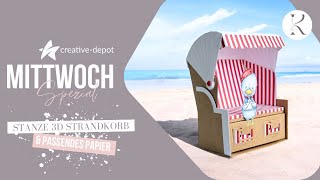 MITTWOCH-SPEZIAL | Stanze 3D Strandkorb & Papier | Neuheiten Creative Depot | Mai 2025