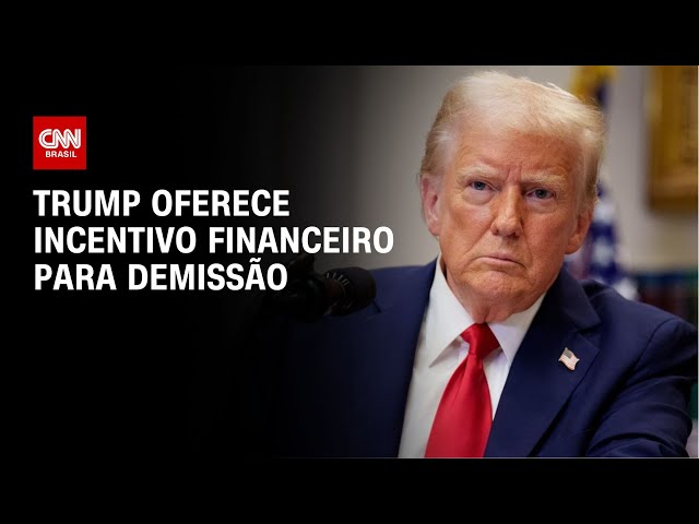 Trump oferece incentivo financeiro para demissão | CNN PRIME TIME
