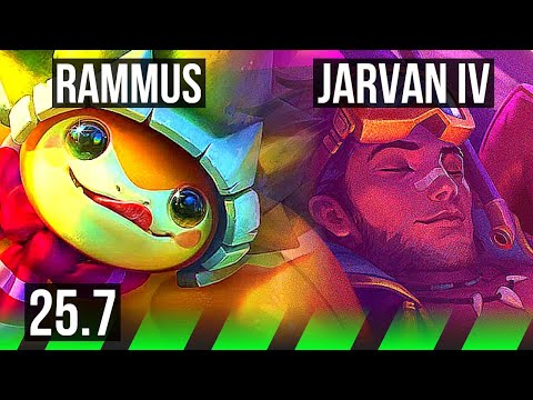 RAMMUS vs JARVAN IV (JGL) | 29k DMG, Rank 8 Rammus | EUNE Master | 25.7