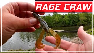 Texas Rig Fishing for the Biggest Bass of the Year! RAGE CRAW BASS