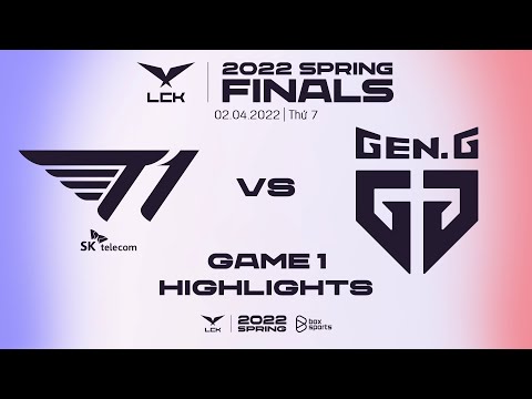 T1 vs GEN Highlights Game 1 | Finals | 2022 LCK Spring Split