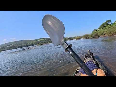 Dia 44. Chegamos a Porto Mauá no Rio Grande do Sul. Rio Uruguai com nível preocupante.