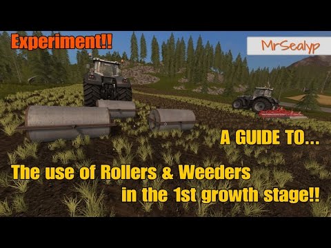 Farming Simulator 17 PS4: A Guide to... The use of Rollers & Weeders in the 1st growth stage!