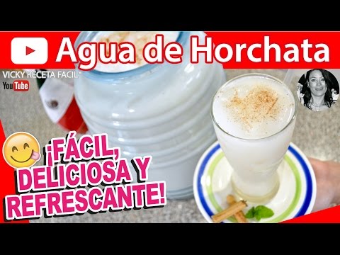 AGUA DE HORCHATA | Vicky Receta Facil Video