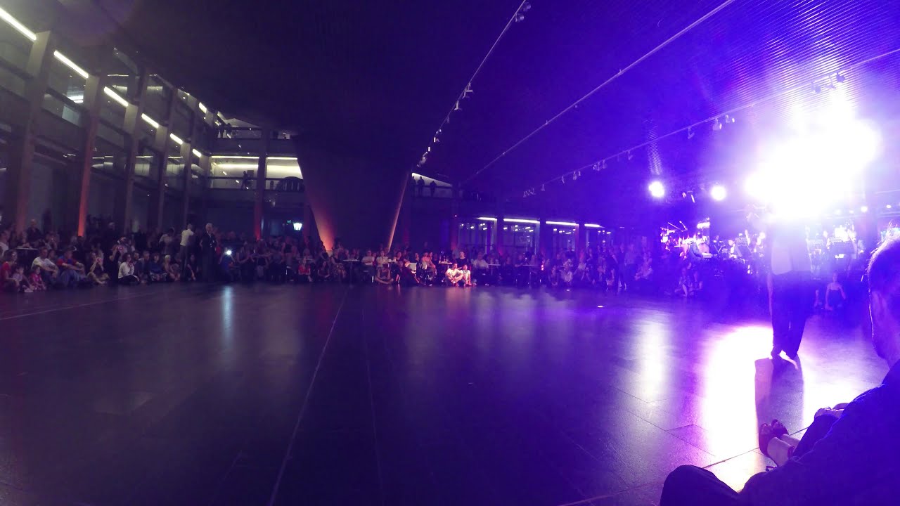 Gustavo Rosas. Tango con Gisela Natoli con La Orquesta Sans Souci en el CCK.Mayo 2017.Bs.As.Arg.
