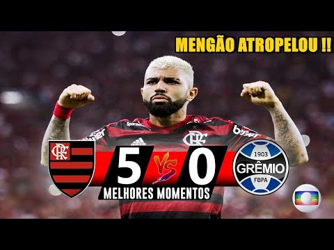 Flamengo 5 x 0 Grêmio Massacre no Maracanã - Libertadores 2019 - Jogo Completo HD
