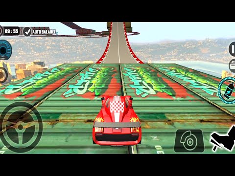 Impossible Stunt Car Tracks 3D - Blue Car Driving Stunts - Android GamePlay 2019. #5