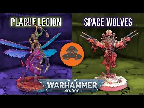 Plague Legion vs Space Wolves | Warhammer 40,000 Battle Report