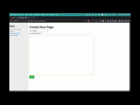 Project 1: Wiki | CS50’s Web Programming with Python and JavaScript