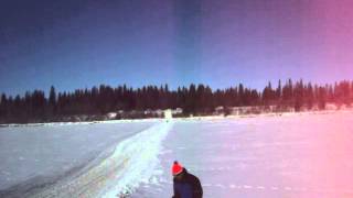 preview picture of video 'the start of the Canadian Challenge dog sled race 2014 Prince Albert, SK 6'